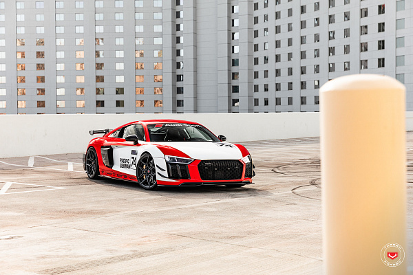 Фото дисков Vossen EVO-4R Черный сатин на Audi R8 (4S)