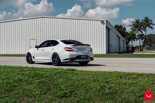 Фото дисков Vossen HF-5 Черный глянец на Genesis G70