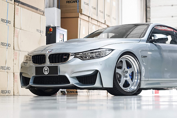 Фото дисков HRE 527 Серебро на BMW 4/M4 (F32/F82)
