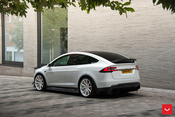 Фото дисков Vossen VFS-1 Белый глянец на Tesla Model X