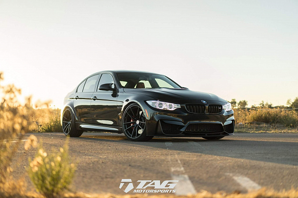 Фото дисков HRE P104 Черный сатин на BMW 3/M3 (F3x/F80)