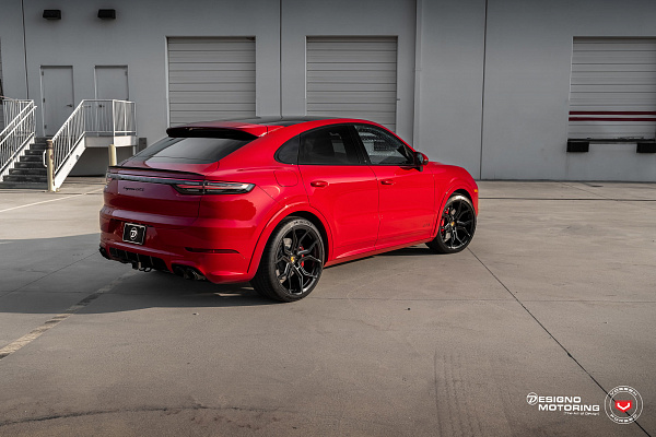 Фото дисков Vossen EVO-3 Черный сатин на Porsche Cayenne III