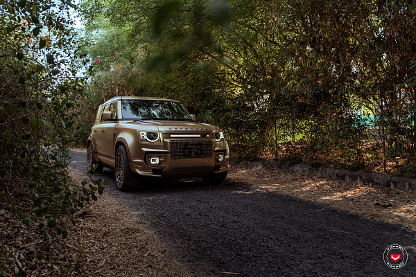 Фото дисков Vossen LC3-12 Глянцевая шампань на Land Rover Defender II