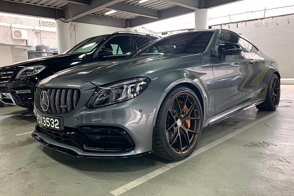 Фото дисков HRE P101 Сатиновая бронза на Mercedes-Benz C-Class (W205)