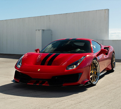 Фото дисков HRE S101SC на Ferrari 488