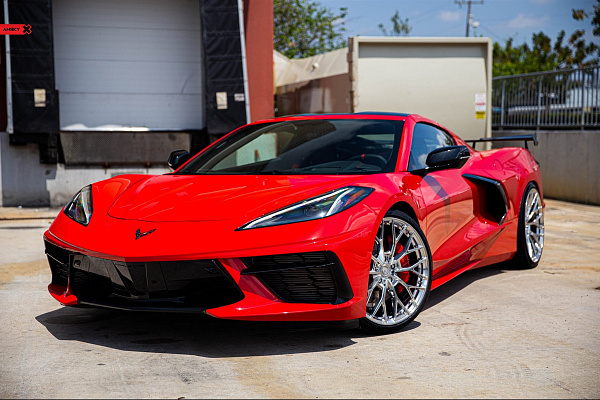 Фото дисков Anrky AN10 Полированный лак на Chevrolet Corvette C8