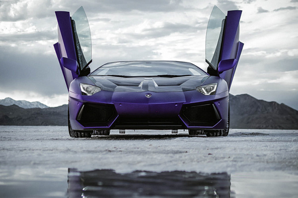 Фото дисков Brixton Forged PF10 Белый глянец на Lamborghini Aventador