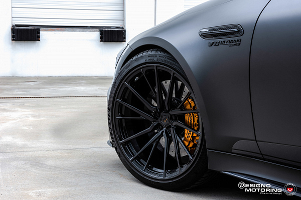 Фото дисков Vossen M-X4T Черный сатин на Mercedes-Benz AMG GT I