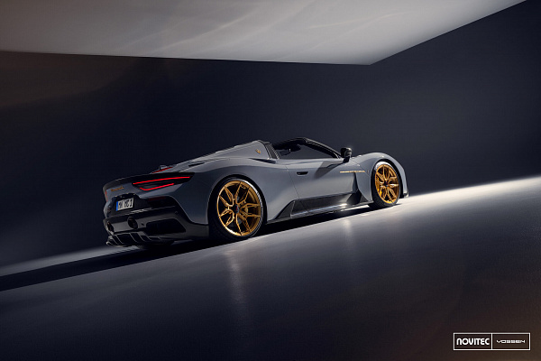 Фото дисков NOVITEC NF11 Глянцевое золото на Maserati MC20