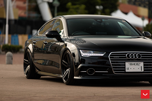 Фото дисков Vossen HF-1 Черный глянец на Audi A/RS 7 (4G)