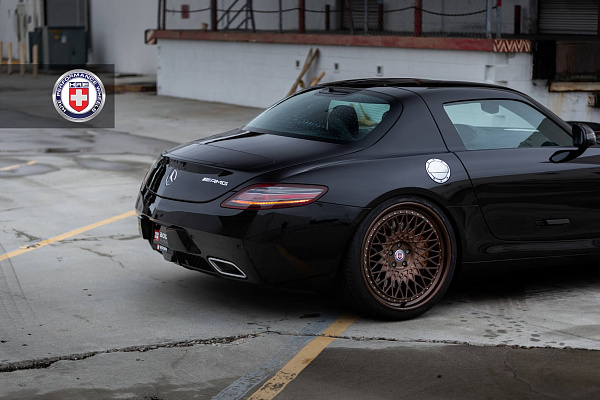 Фото дисков HRE 501 Сатиновая бронза на Mercedes-Benz SLS AMG