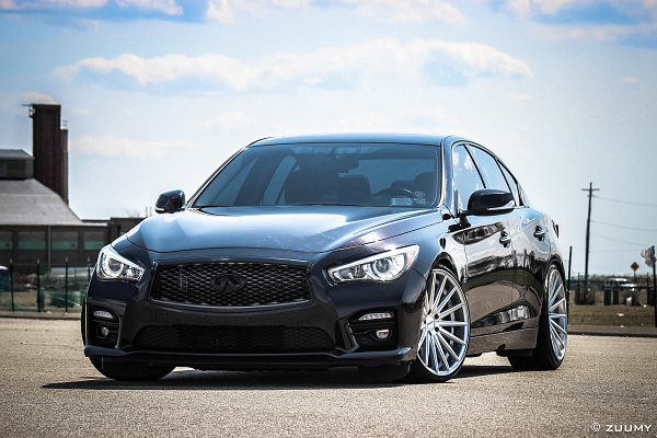 Фото дисков Vossen VFS-2 Серебро на Infiniti Q50