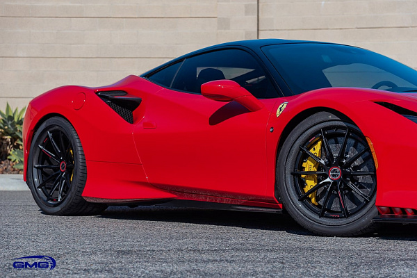 Фото дисков Brixton Forged R11-R Черный сатин на Ferrari F8