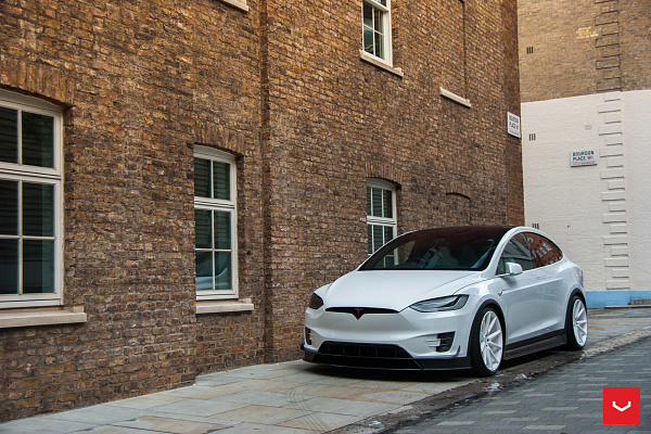 Фото дисков Vossen VFS-1 Белый глянец на Tesla Model X