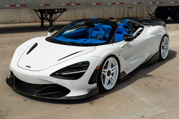Фото дисков Anrky AN27 Белый глянец на McLaren 720S
