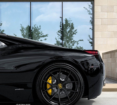 Фото дисков Strasse Wheels SM5R Deep Concave FS на Ferrari 458