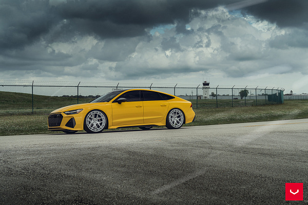 Фото дисков Vossen HFX-1 (5-Lug) Серебро на Audi A/RS 7 (4K)