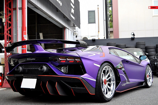 Фото дисков Anrky AN31 Полированный лак на Lamborghini Aventador