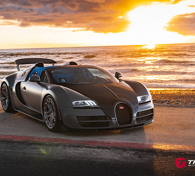 Фото дисков Vossen LC3-03T на Bugatti Veyron