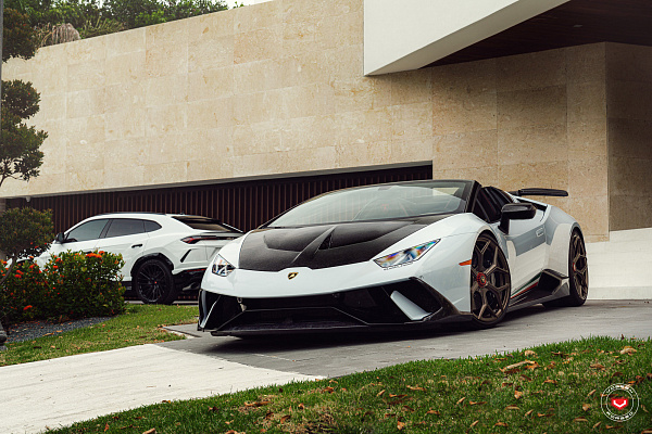 Фото дисков NOVITEC NL4 Сатиновая бронза на Lamborghini Huracan