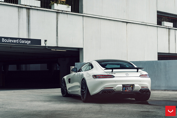 Фото дисков Vossen HF-4T Черный глянец на Mercedes-Benz AMG GT I