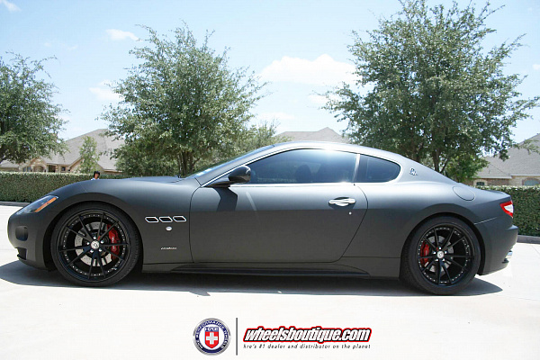 Фото дисков HRE S104 Черный сатин на Maserati GranTurismo I