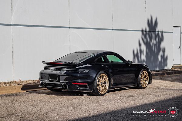 Фото дисков Vossen RS19 Глянцевое золото на Porsche 911 VIII