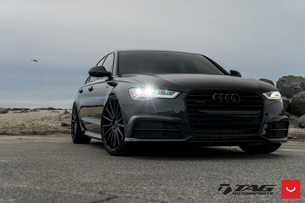 Фото дисков Vossen VFS-2 Черный глянец на Audi A/RS 6 (C7)