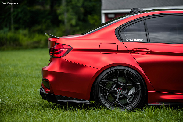 Фото дисков Brixton Forged PF5 Сатиновый темный лак на BMW 3/M3 (F3x/F80)