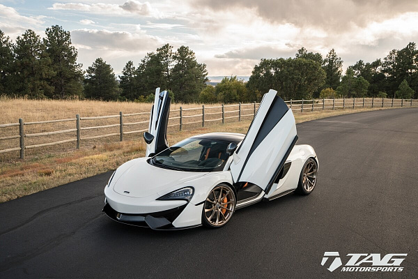 Фото дисков HRE P204 Глянцевое темное золото на McLaren 570S
