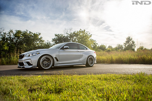 Фото дисков HRE 300 Глянцевый темный лак на BMW 2/M2 (F22/F87)
