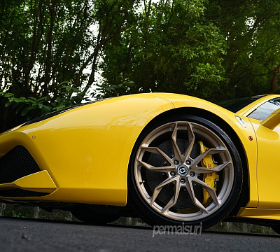 Фото дисков HRE P201 на Ferrari 488