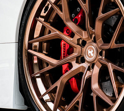 Фото дисков Brixton Forged PF10 на Ferrari 488