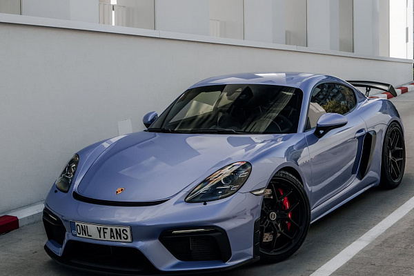 Фото дисков Brixton Forged PF7-RS Черный сатин на Porsche Cayman III
