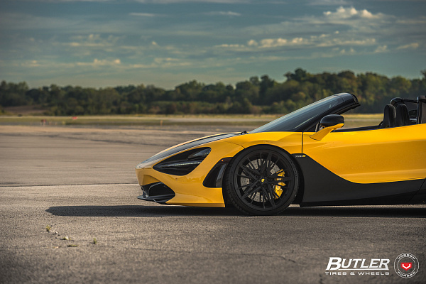 Фото дисков Vossen M-X6 Черный сатин на McLaren 720S