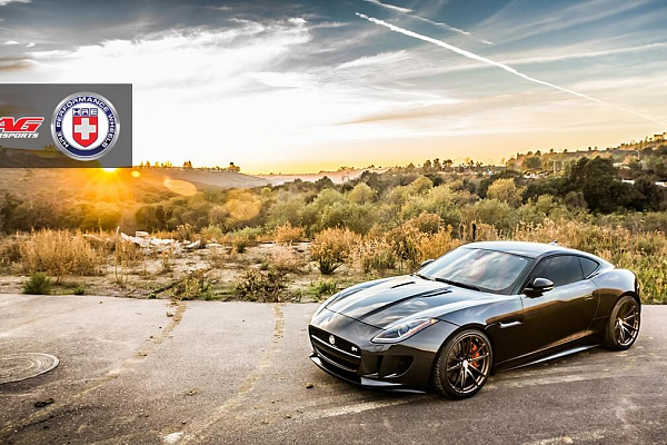 Фото дисков HRE P104 Сатиновая бронза на Jaguar F-Type