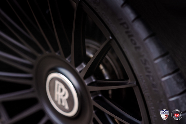 Фото дисков Vossen S17-13 Черный сатин на Rolls-Royce Wraith