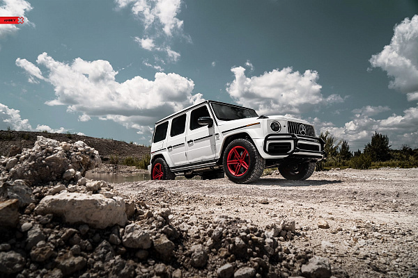 Фото дисков Anrky AN15 Красный сатин на Mercedes-Benz G-Class III