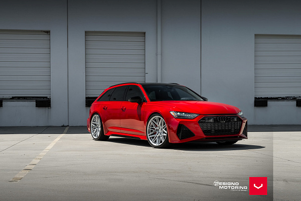 Фото дисков Vossen HF-7 Серебро на Audi A/RS 6 (C8)