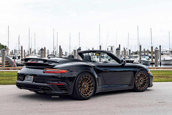 Фото дисков Strasse Wheels SV15FF Deep Concave FS Сатиновая бронза на Porsche 911 VII