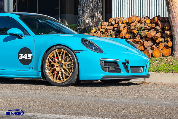 Фото дисков HRE RC100 Сатиновое золото на Porsche 911 VII