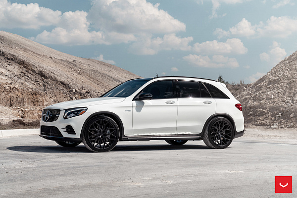 Фото дисков Vossen HF-2 Черный сатин на Mercedes-Benz GLC (X253, C253)