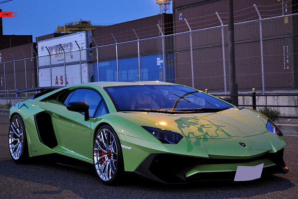 Фото дисков Anrky AN10 Полированный лак на Lamborghini Aventador
