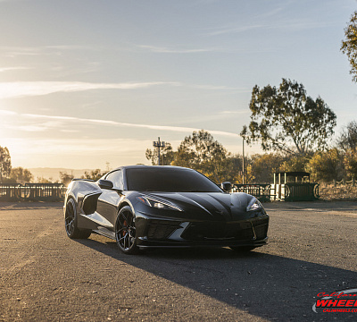 Фото дисков Vossen S21-01 на Chevrolet Corvette C8