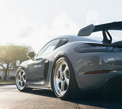 Фото дисков HRE 522 на Porsche Cayman III