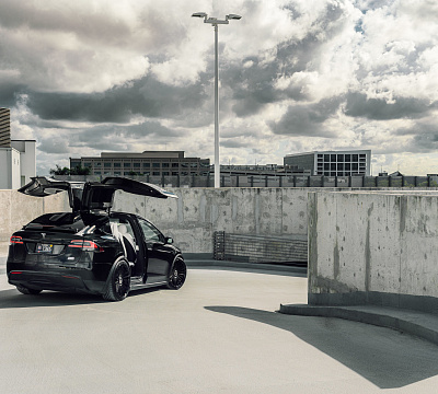 Фото дисков Vossen HF-8 на Tesla Model X