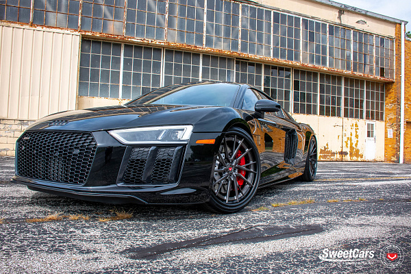 Фото дисков Vossen M-X4T (3-Piece) Глянцевый темный лак на Audi R8 (4S)