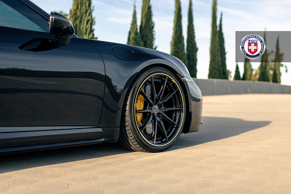 Фото дисков HRE S104SC Черный сатин на Porsche 911 VIII