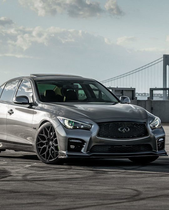 Фото дисков HF-2 Черный сатин на Infiniti Q50