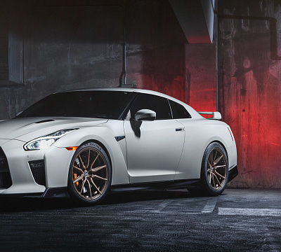 Фото дисков Vossen HF-3 на Nissan GT-R